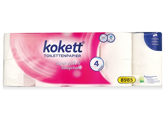 KOKETT Toalettpapír, 10 x 200 lap/csomag