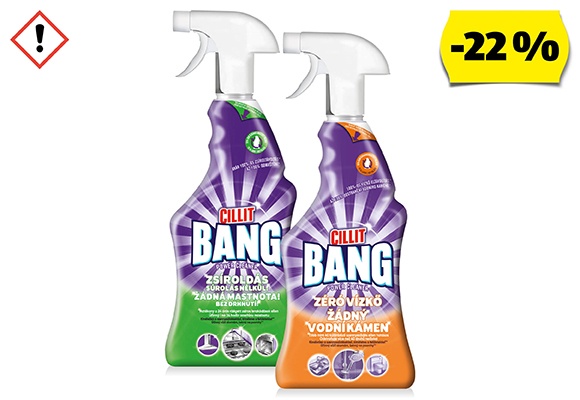 CILLIT BANG Vízkőoldó vagy konyhai zsíroldó, 750 ml/flakon