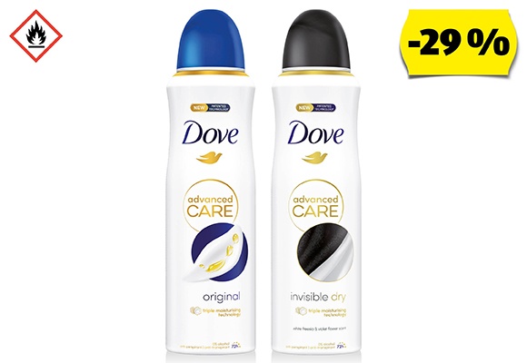 DOVE Deo Spray, 200 ml/flakon