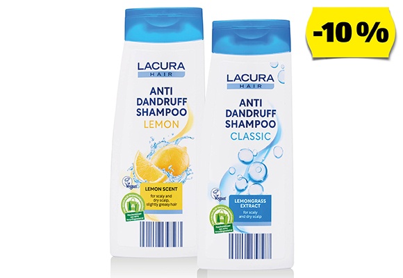 LACURA Sampon korpásodás ellen, 300 ml/flakon