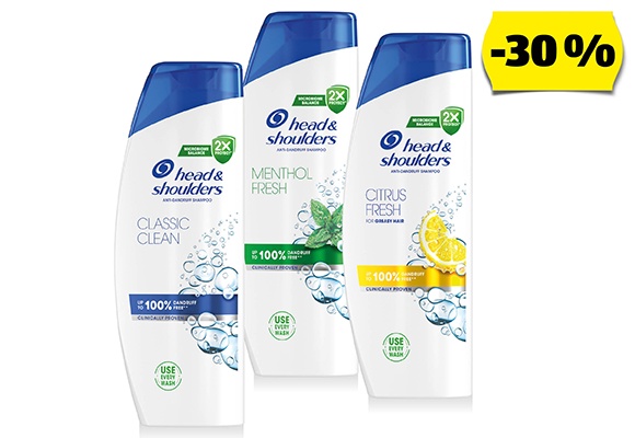 HEAD & SHOULDERS Sampon, 500 ml/flakon