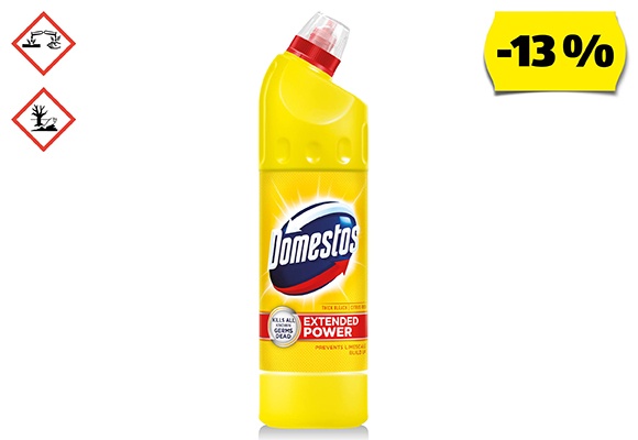 DOMESTOS Fertőtlenítő hatású tisztítószer, 0,75 l/flakon