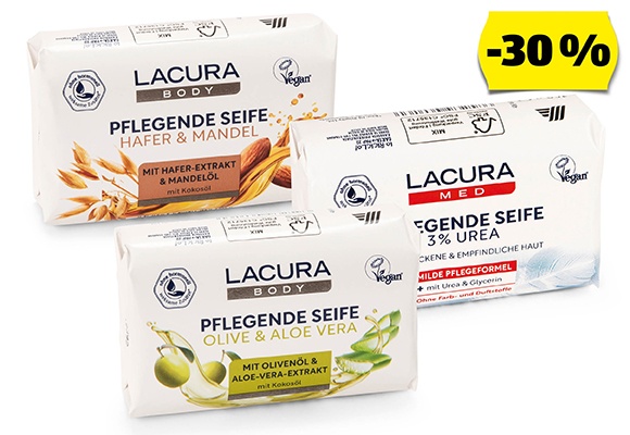 LACURA Krémszappan, 150 g/csomag