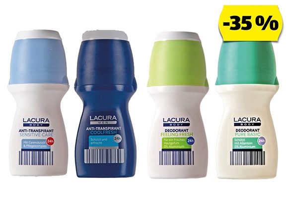 LACURA Golyós dezodor, 50 ml/darab