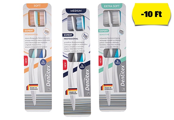DENTITEX Prémium fogkefe, 2 darab/csomag