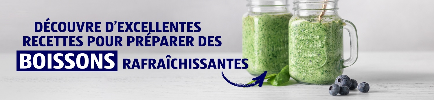 Recettes et boissons – Bannière principale