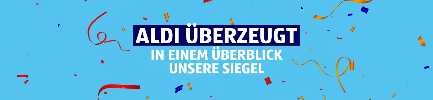 ALDI SUISSE – Testsieger Siegel