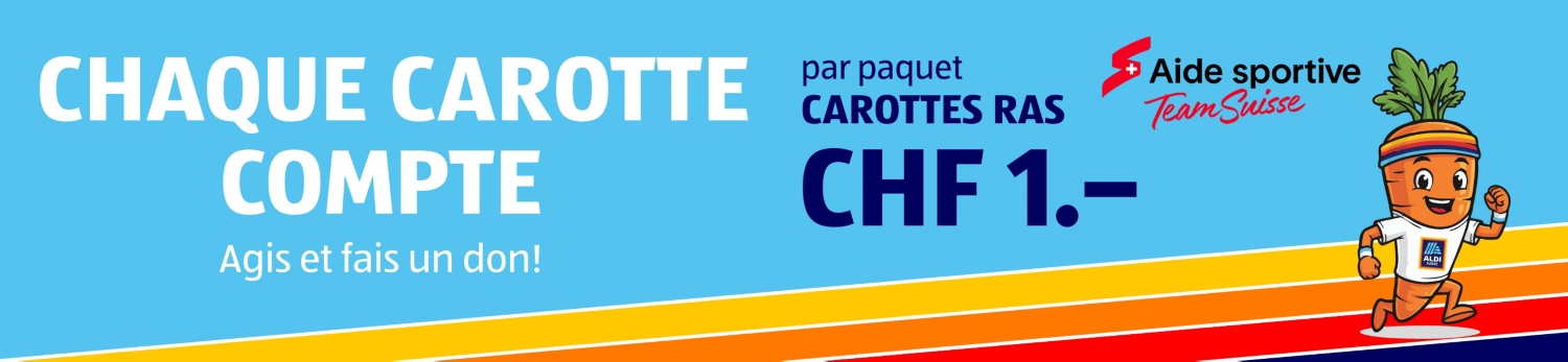 ALDI SUISSE – Spendenaktion Rüebli