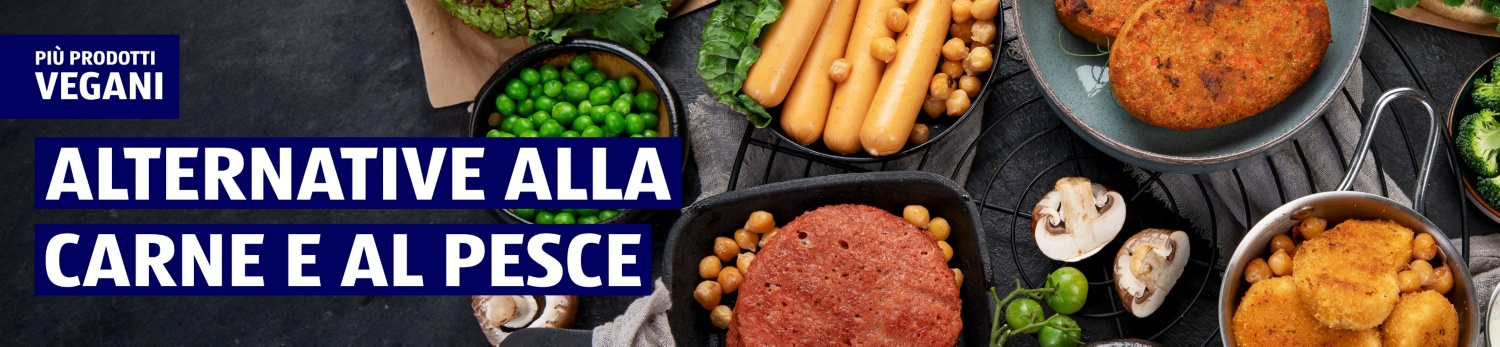 ALDI SUISSE – Alternative vegane a carne e pesce