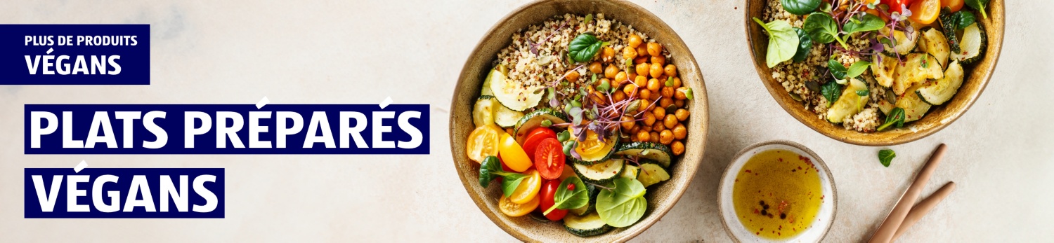 ALDI SUISSE – Plats préparés véganes