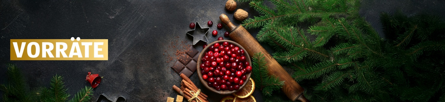 Weihnachtssortiment Vorräte 2025