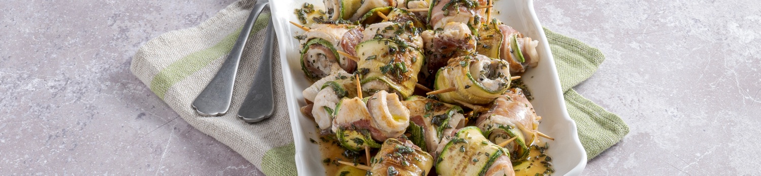 Tegliata di involtini di pollo e zucchine | Sale&Pepe per ALDI
