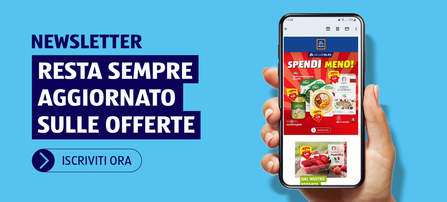 Iscriviti alla Newsletter ALDI