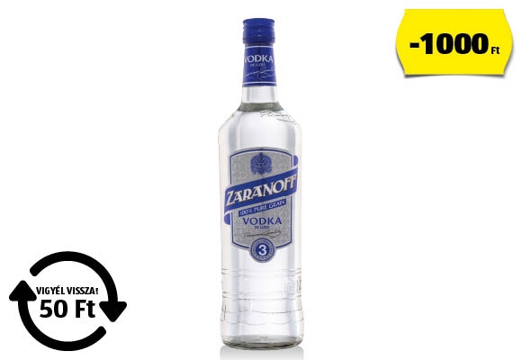 ZARANOFF Vodka, 0,7 l/üveg