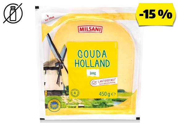 MILSANI Holland Gouda sajt, 450 g/darab