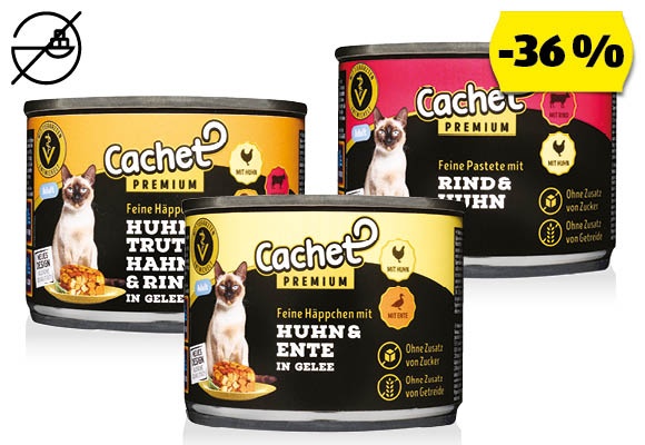 CACHET PREMIUM Macskaeledel,  205 g/doboz