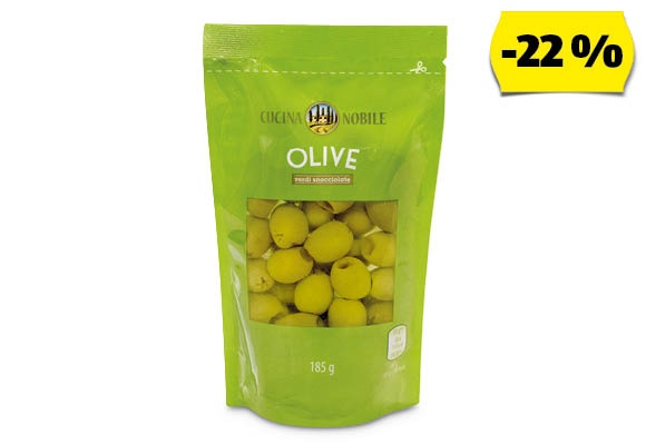 CUCINA NOBILE Zöld olívabogyó, 185 g (85 g)/csomag