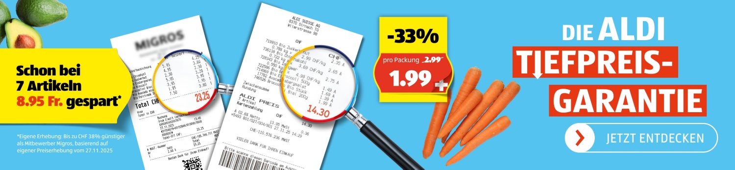 ALDI SUISSE – Obst und Gemüse