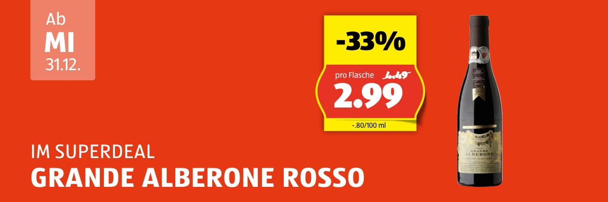 SuperDeal ab Mittwoch 31.12.