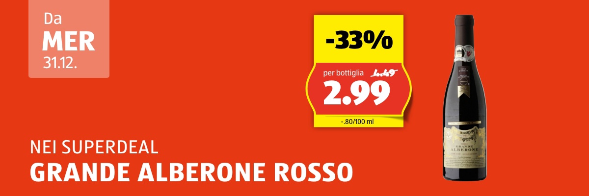 SuperDeal da mercoledì, 31.12.