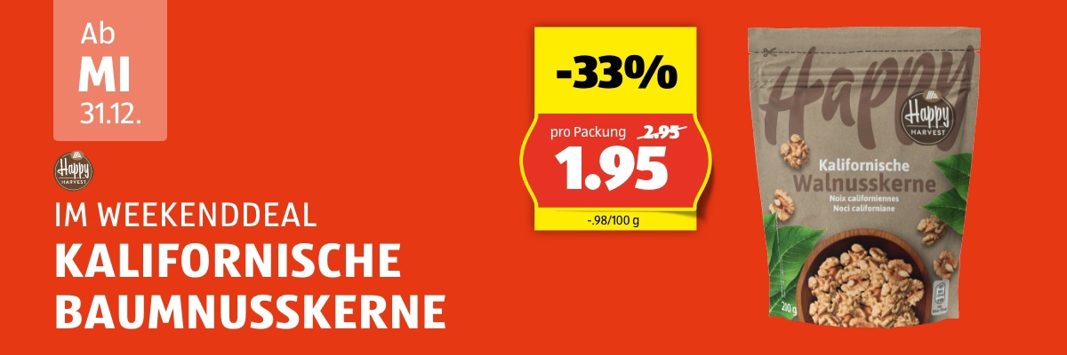 Weekend Deal ab Mittwoch 31.12.