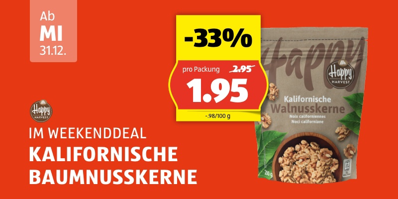 Weekend Deal ab Mittwoch 31.12.