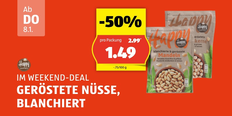 Weekend Deal ab Donnerstag 8.1.