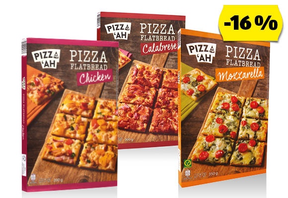 PIZZ’AH Kenyérlepény, 390 g, 360 g vagy 350 g/doboz