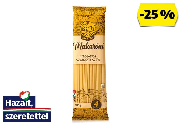 CSÁSZÁR Makaróni, 500 g/csomag