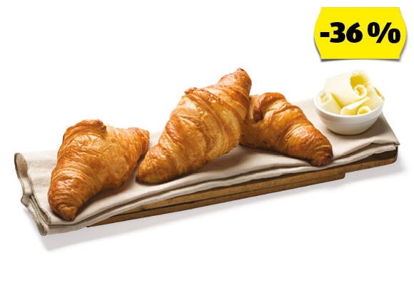 AZON MELEGÉBEN Vajas croissant, 70 g/darab