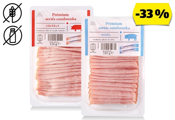 Prémium sertéssonka, 150 g/csomag