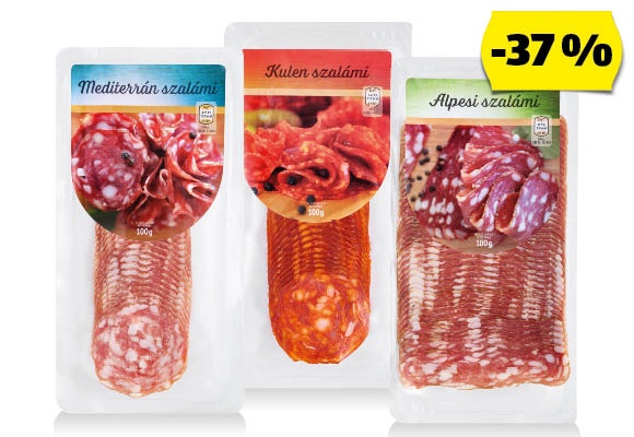 Szlovén szalámi, 100 g/csomag