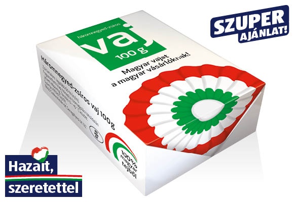 KOKÁRDÁS Háromnegyed zsíros vaj, 100 g/darab