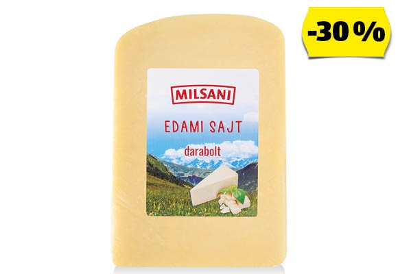 MILSANI Darabolt Edámi sajt, 350 g/darab