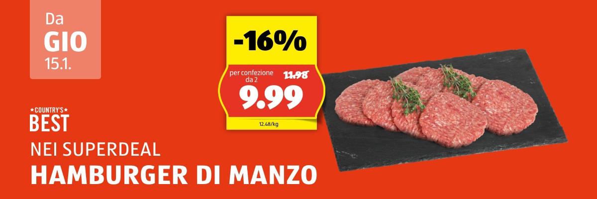 SuperDeal da giovedì, 15.1.