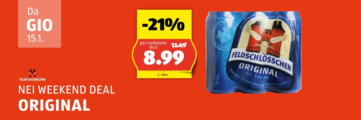 Weekend Deal da giovedì, 15.1.