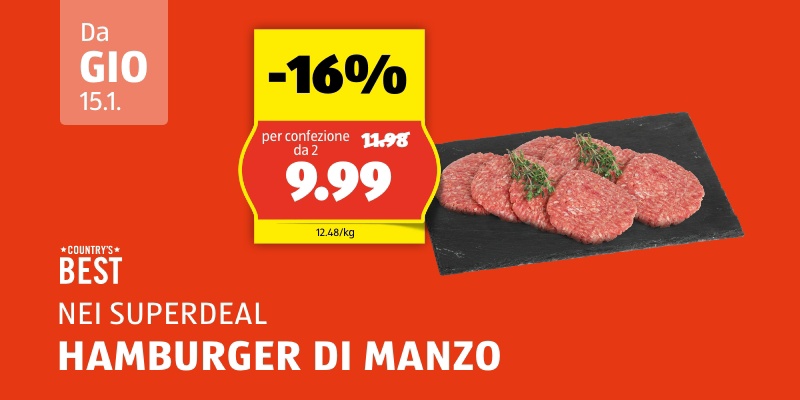 Weekend Deal da giovedì, 15.1.