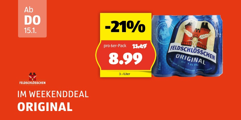 Weekend Deal ab Donnerstag 15.1.