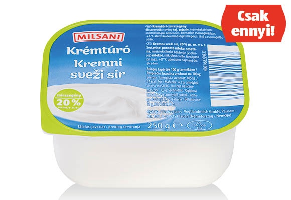 MILSANI Krémtúró, 250 g/tégely