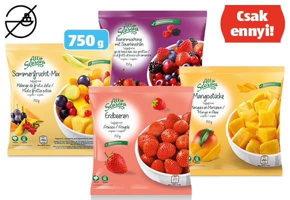 ALL SEASONS Gyümölcs, 750 g/csomag