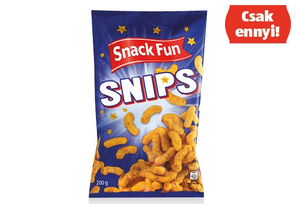 SNACK FUN Extrudált snack, 200 g/csomag
