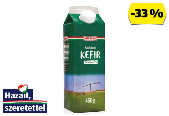 MILSANI Kaukázusi kefir, 450 g/doboz