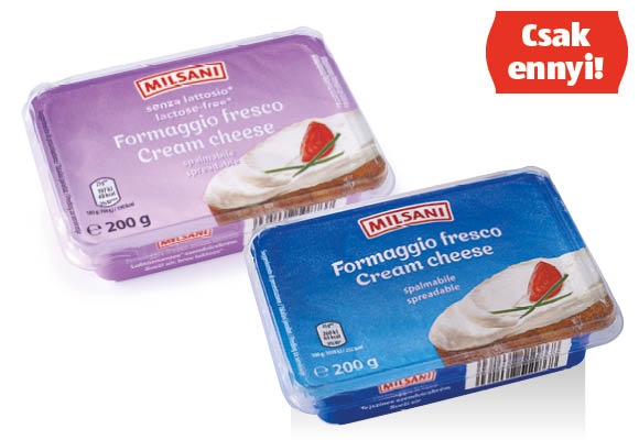 MILSANI Kenhető, friss sajt, 200 g/tégely