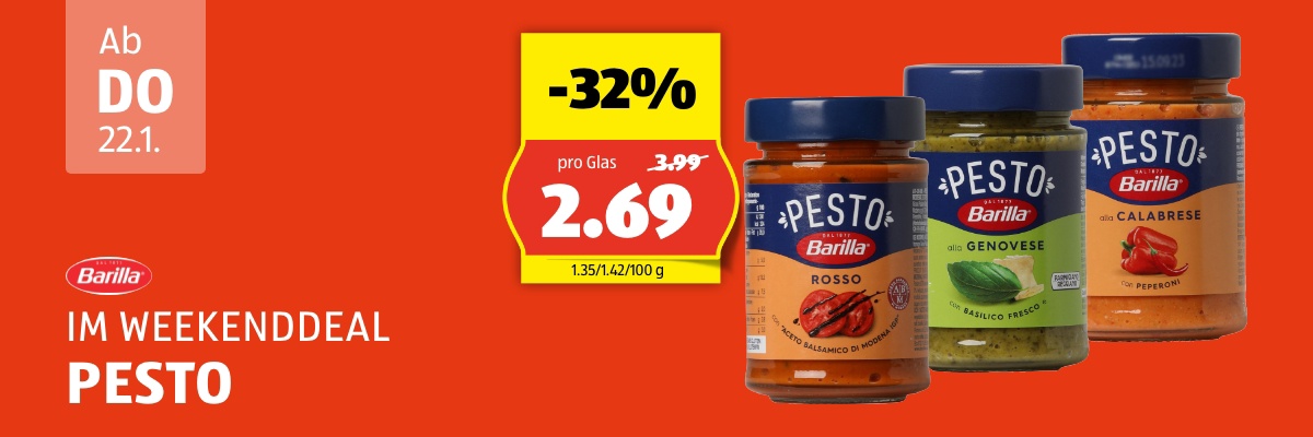 Weekend Deal ab Donnerstag 22.1.