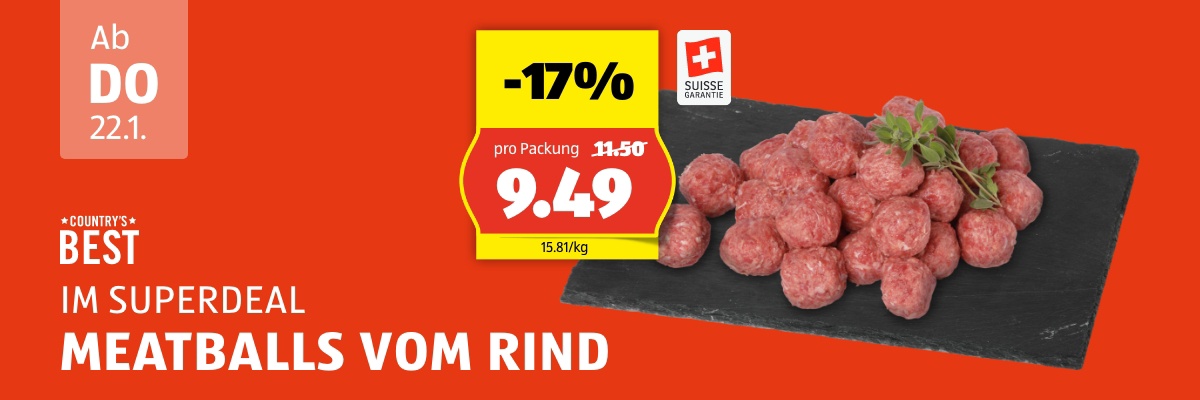 SuperDeal ab Donnerstag 22.1.