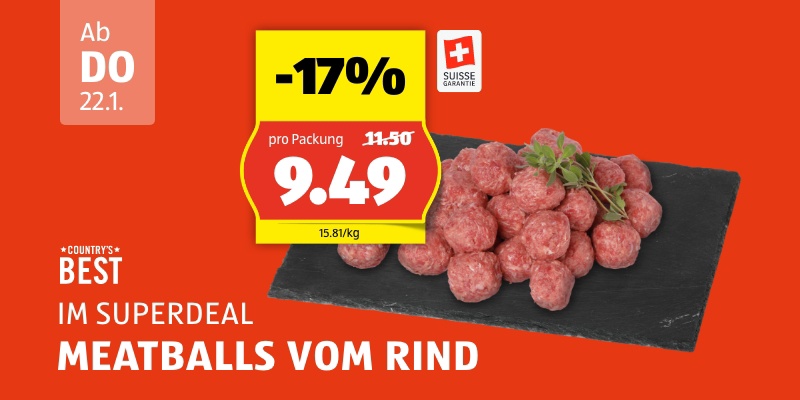 SuperDeal ab Donnerstag 22.1.