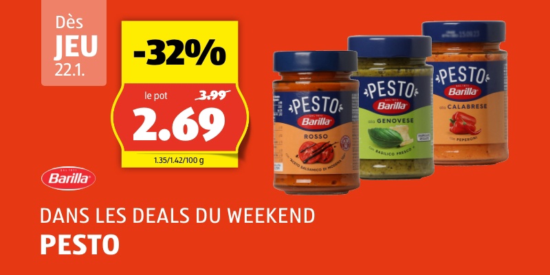 WeekendDeal dès jeudi, 22.1.