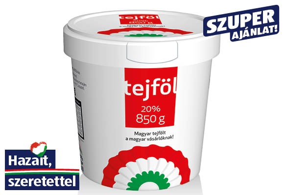 KOKÁRDÁS Vödrös tejföl, 850 g/vödör