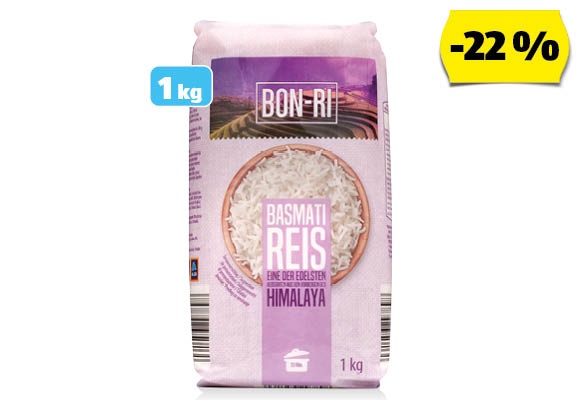 BON-RI Basmati rizs, 1 kg/csomag