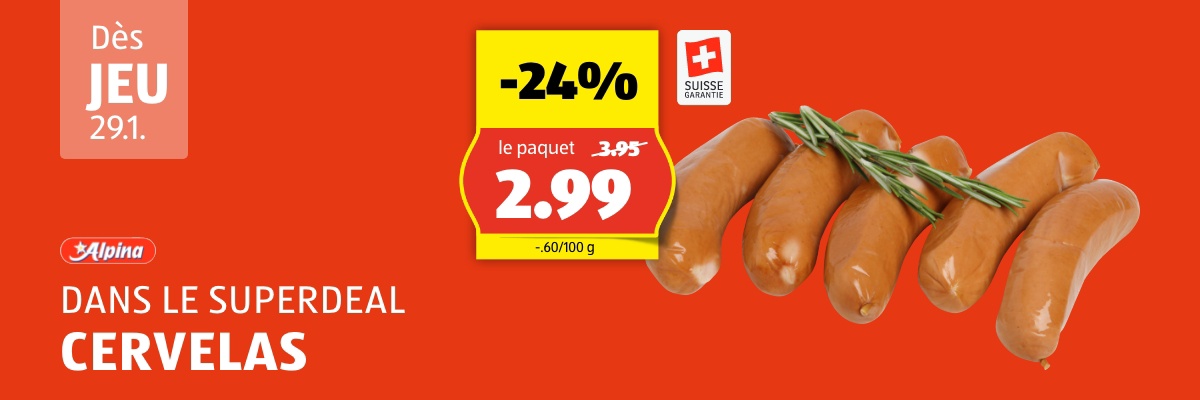 SuperDeal dès jeudi 29.1.